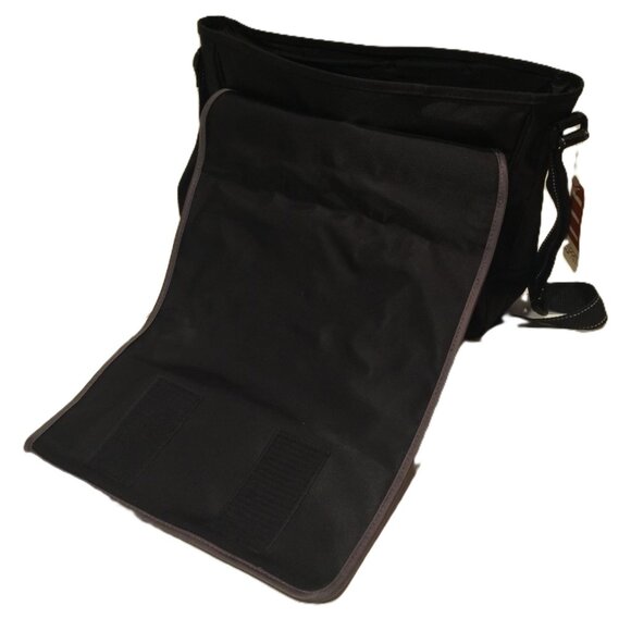 ESPRIT VINTAGE Messenger Crossbody Bag - Black NEW with Tags - Picture 4 of 16